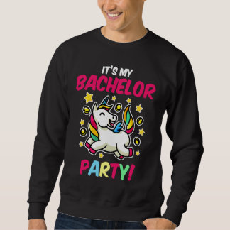 Sudadera Es Mi Fiesta de Despedida de Soltero Unicornio Fie