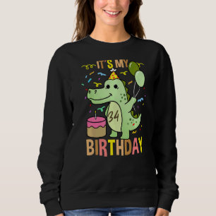 Sudadera Es mi lagarto de cocodrilos de cumpleaños número 3