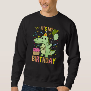 Sudadera Es mi lagarto de cocodrilos de cumpleaños número 3