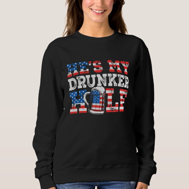 Sudadera Es mi pareja beer beer beer beer que coincide con  (Anverso)