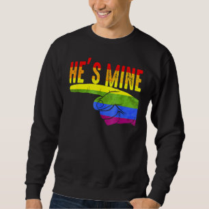 Sudadera Es mi pareja gay minera coincidiendo con Lgbtq
