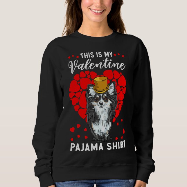 Sudadera Es Mi Perro De San Valentín Pajama Chihuahua (Anverso)
