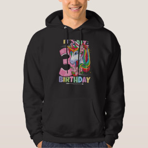 Sudadera Es mi tercer cumpleaños Chica 3 años 2019 Un