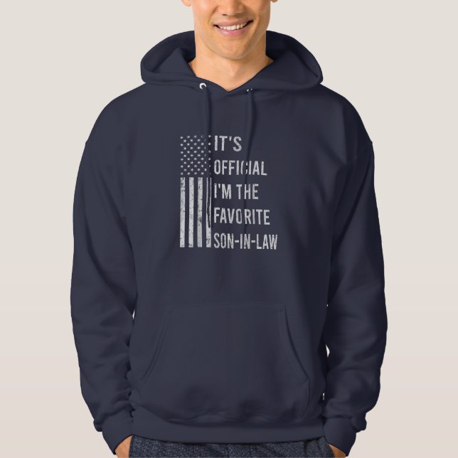 Sudadera Es oficial que soy el suegro favorito (Anverso)