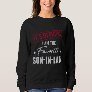 Sudadera Es oficial, soy el amante favorito de los suegros.