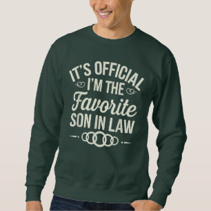 Sudadera Es oficial. Soy el suegro favorito.