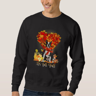 Sudadera Es Otoño Y'all Boston Terrier Perro Día de Acción