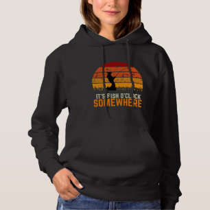 Sudadera Es Pescado O Reloj En Algún Lugar Acuario Retro Vi
