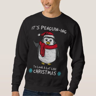 Sudadera Es pingüino-ing parecerse mucho a Navidades