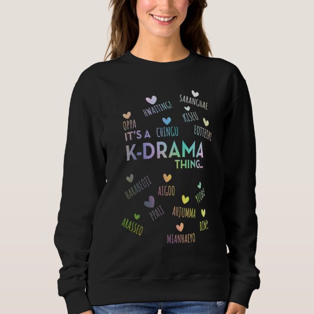 Sudadera Es un asunto de K-Drama coreano 1 (Anverso)