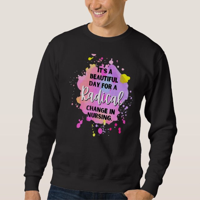 Sudadera Es un bello día para un cambio radical en la Enfer (Anverso)