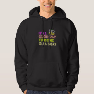 Sudadera Es un buen día para beber en una barca vintage