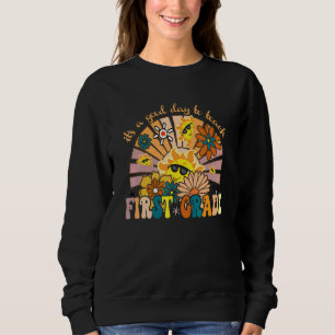 Sudadera Es un buen día para enseñar a la maestra de primer