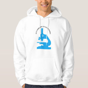 Sudadera Es un buen día para enseñar azul a la ciencia
