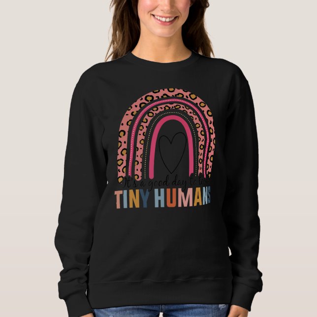 Sudadera Es un buen día para enseñar el arcoiris boho a los (Anverso)