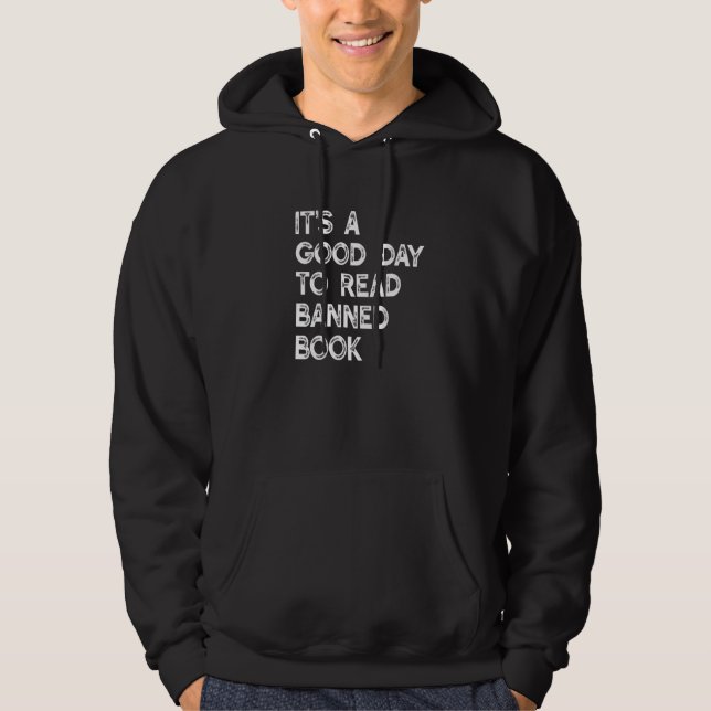 Sudadera Es un buen día para leer la biblioteca de libros (Anverso)