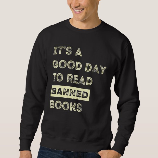 Sudadera Es un buen día para leer libros prohibidos (Anverso)