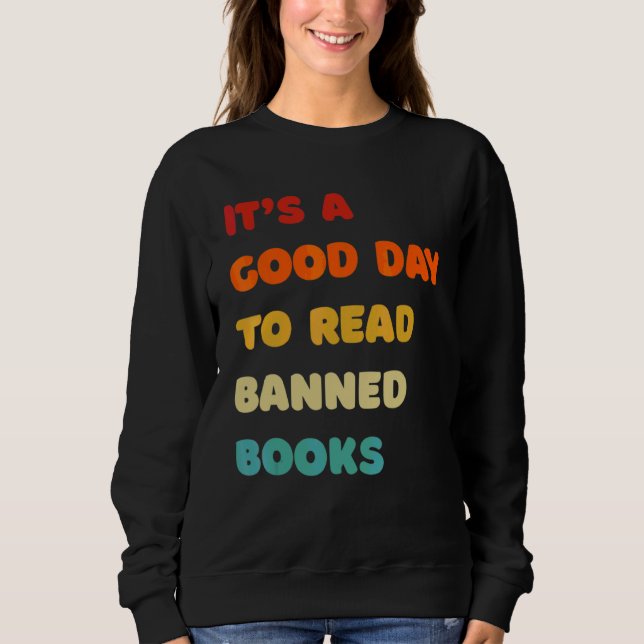 Sudadera Es un buen día para leer libros prohibidos lectore (Anverso)