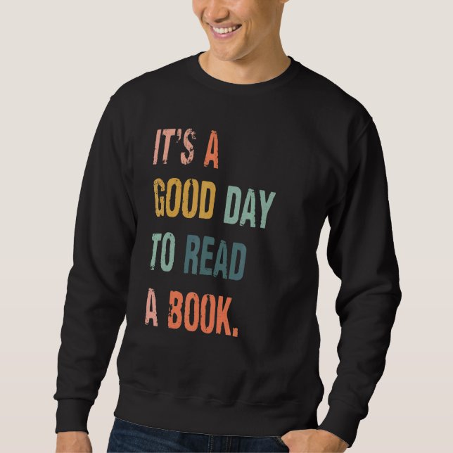 Sudadera Es un buen día para leer un libro (Anverso)