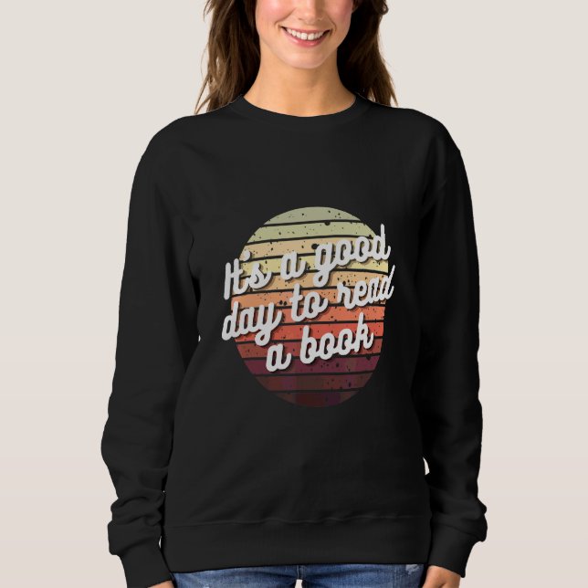 Sudadera Es un buen día para leer un libro (Anverso)
