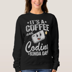 Sudadera Es un café y una computadora tipo día geek P