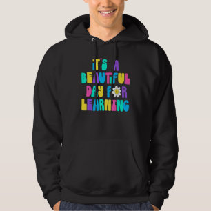 Sudadera Es Un Hermoso Día Para Aprender Retro Profesor Est