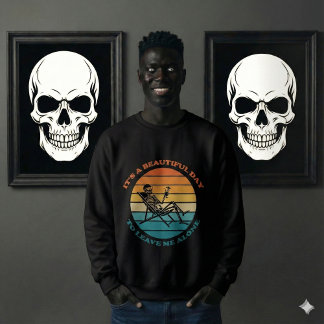 Sudadera Es un hermoso día para dejarme solo Retro divertid