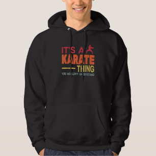 Sudadera es un karate retro de karate de entrenamiento para