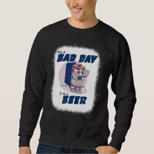 Sudadera Es un mal día ser un bigote de cerveza bebiendo ce