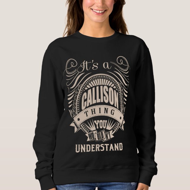 Sudadera Es un regalo de cosa CALLISON (Anverso)