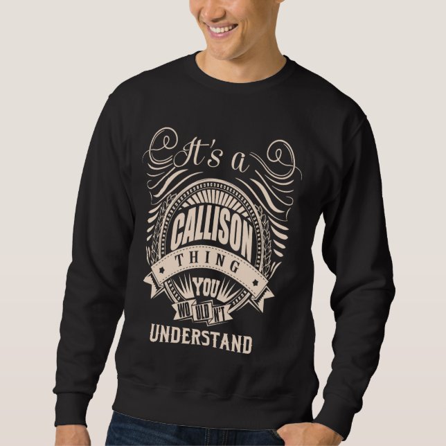 Sudadera Es un regalo de cosa CALLISON (Anverso)