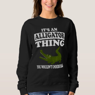 Sudadera Es un regalo divertido de Chica animal de cocodril