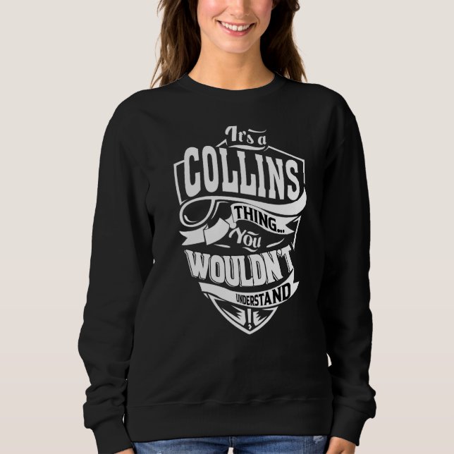 Sudadera Es una cosa de Collins (Anverso)
