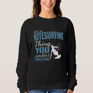 Sudadera es una cosa de Kitesurfing Kiteboarder retro Kiteb
