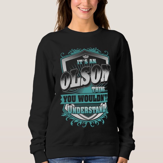 Sudadera Es una cosa de Olson que no entenderías Classi (Anverso)