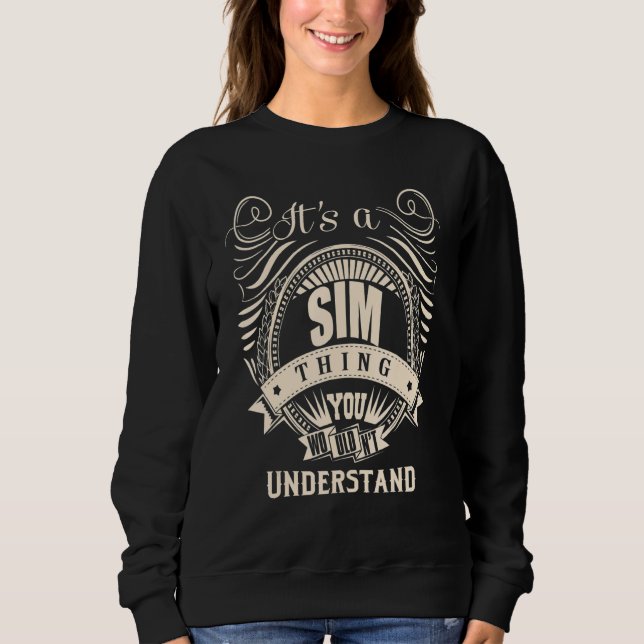 Sudadera Es una cosa de SIM (Anverso)