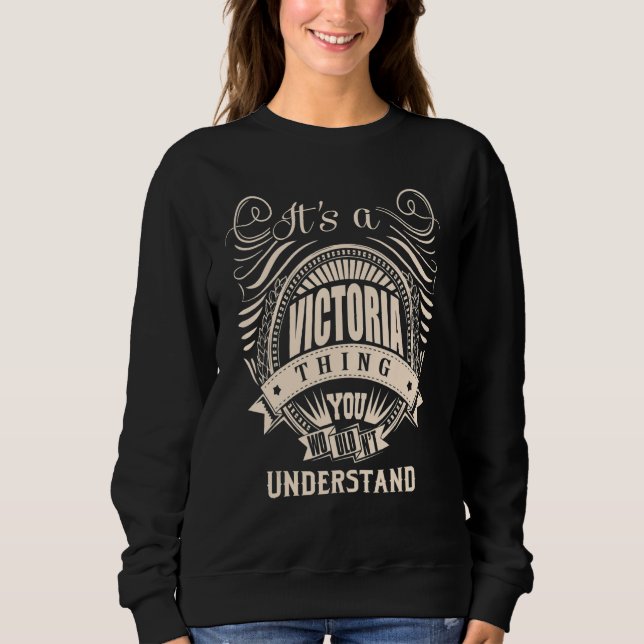 Sudadera Es una cosa de VICTORIA   (Anverso)