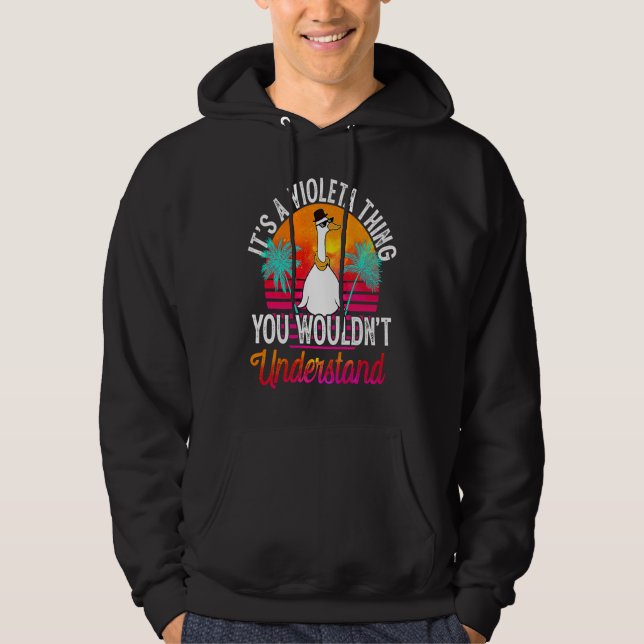 Sudadera Es una cosa de Violeta que no entenderías  Viol (Anverso)