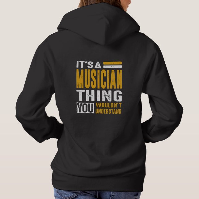 Sudadera Es una cosa musical (Reverso)