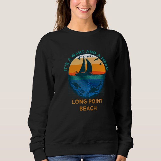 Sudadera Es una Vaca divertida y deseable de Long Point Bea (Anverso)
