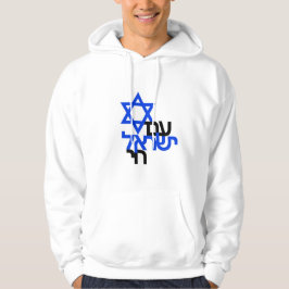 Sudadera ¿Es Yisrael Chai "ע ם י ש ר א ל "? Camiseta solida