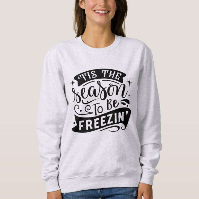 Sudadera Ésa es la estación para estar helados en las diver (Anverso)