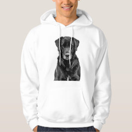 Sudadera Esbozo de Mascota de porras de perro negro