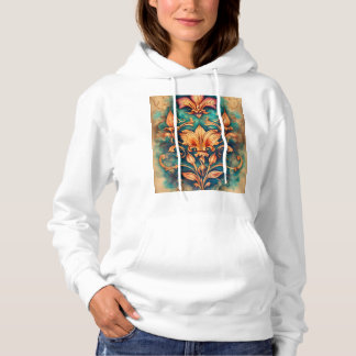 Sudadera Esbozo de tatuajes de la Rosa de la leona