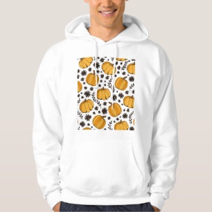 Sudadera Esbozos de calabaza: patrón sin costuras dibujado 