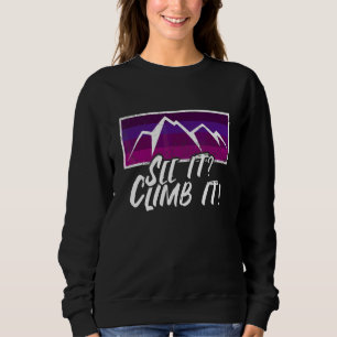 Sudadera Escalada de Bouldern Saying Climbing Mountains