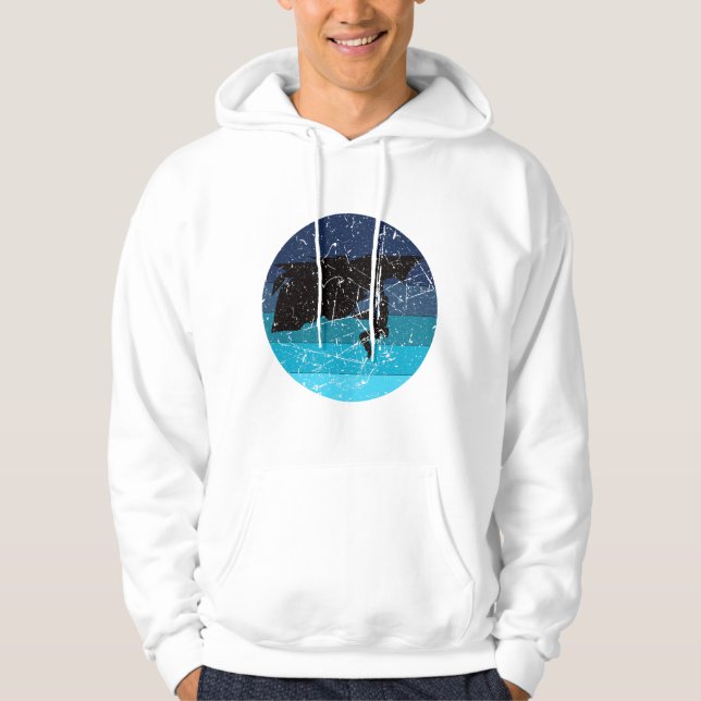 Sudadera Escalada en roca Escalador Retro (Anverso)