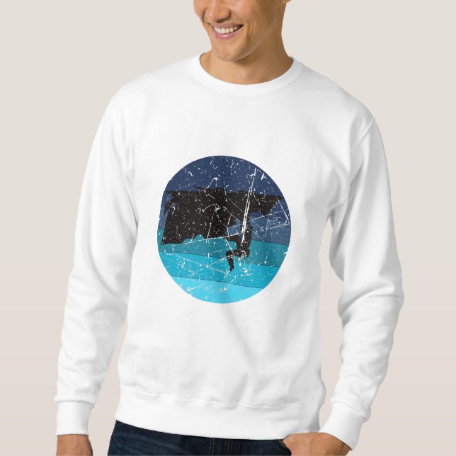 Sudadera Escalada en roca Escalador Retro (Anverso)