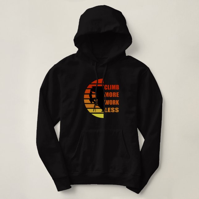 Sudadera Escalada motivacional diciendo (Diseño del anverso)