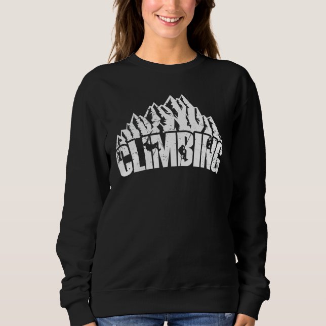 Sudadera Escalador de rock de montaña (Anverso)